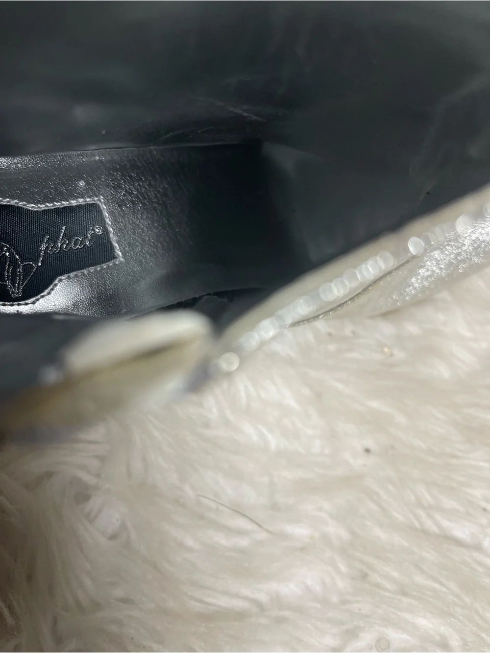 Baby Phat Silver Glitter Pointed Ankle Booties - Picture 10 of 10